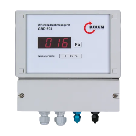 Differenzdruckmessgerät/Differenzdrucktransmitter LED GBD604 von BRIEM